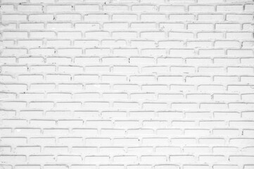 Old white brick wall backgrounds, room, interior, backdrop.