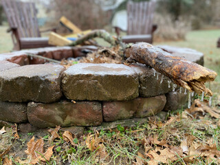 Fototapeta premium firewood in the garden
