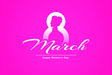 March 8th international womens day celebration background.