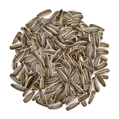 sunflower seeds isolated on white background