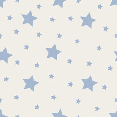 Obraz premium Seamless pattern with stars. Vector illustration.