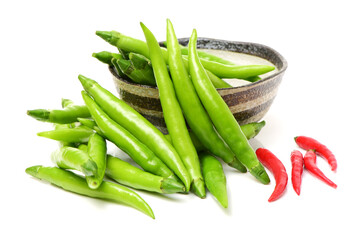 green chili peppers