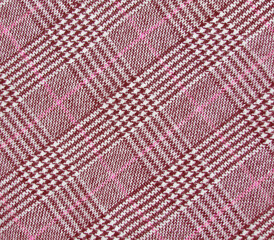 red; pink tweed fabric background, classic check pattern