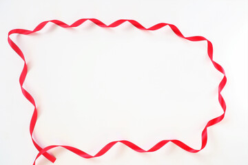 赤いリボンのフレーム