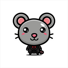 cool cute cartoon mouse vector design