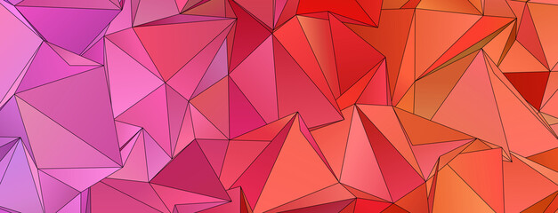 Obraz premium Abstract Low-Poly background. triangulated texture. Design 3d. Polygonal geometrical pattern. Triangular modern style