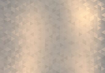 Small triangles mosaic wall toned metallic textured background. Abstract pattern.