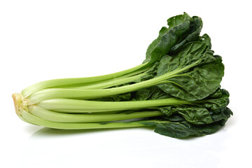 Spinach on white background