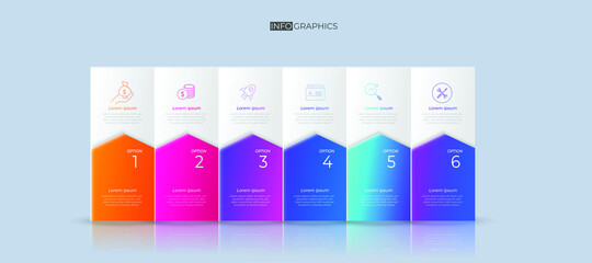 Infographic vector illustration Thin Line Connection on  theme chart origami paper color info-graphic template for diagram presentation chart and business concept with element options
