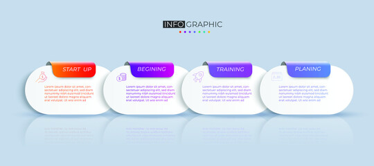 Infographic vector illustration Thin Line Connection on  theme chart origami paper color info-graphic template for diagram presentation chart and business concept with element options
