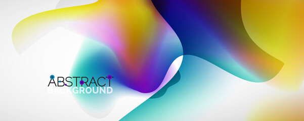 Fluid color gradient abstract background, trendy colorful wallpaper. Vector illustration for placards, brochures, posters, banners and covers
