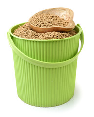 rabbit feed on white background