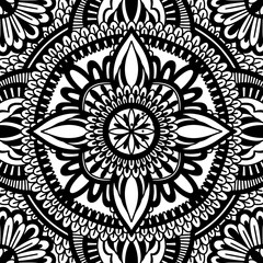 Graphic round traditional mandala abstract isolated in white background.Boho indian shape.Ethnic oriental style.