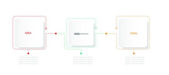 Business design arrow template Timeline business planning process with options, steps. Vector illustration. use for presentation and web design organization with Gradient colors