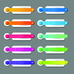 Business design arrow template Timeline business planning process with options, steps. Vector illustration. use for presentation and web design organization with Gradient colors