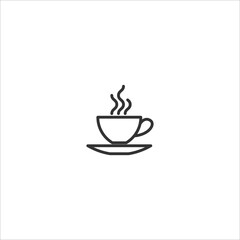 Coffee cup icon. Hot drink icon vector