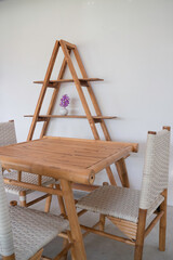 Simple resort furniture seat setting arrangement