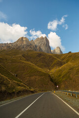 Mountains landscape tha the caucasus Russia