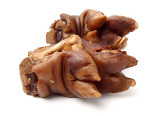Sauce trotters on white background 