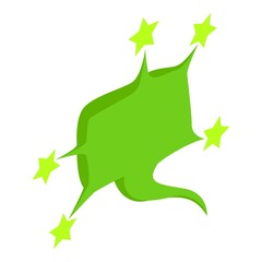 Thought bubble icon. Isometric illustration of thought bubble vector icon for web