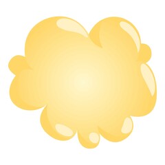 Smoke explosion icon. Isometric illustration of smoke explosion vector icon for web