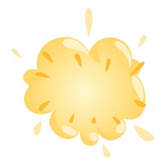 Dynamite explosion icon. Isometric illustration of dynamite explosion vector icon for web