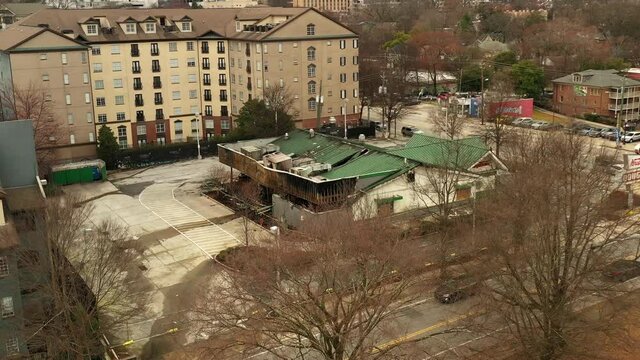 Fire damage to historic Krispy Kreme location in downtown Atlanta
