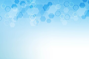 Modern futuristic background of the scientific hexagonal pattern. Virtual abstract background with particle, molecule structure for medical, technology, chemistry, science. Social network vector
