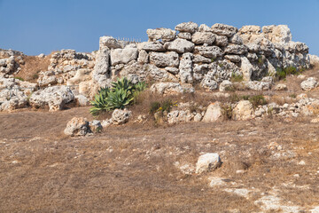 Ggantija megalithic temple complex. Gozo island, Malta