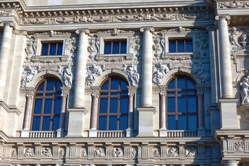 A fragment of the facade of the Vienna Ringstrasse