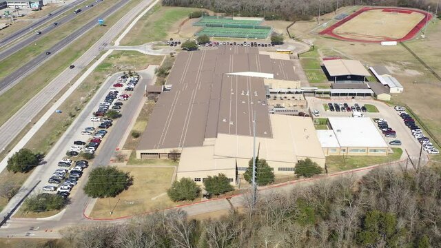 Modern Junior High School Facilities and Ballfields, Bryan, Texas, USA