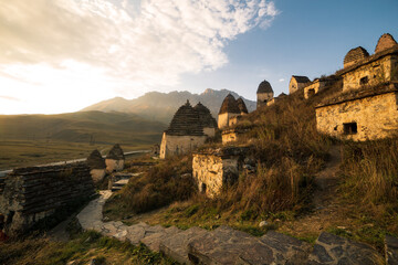 Mountains landscape tha the caucasus Russia