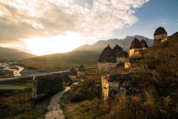 Mountains landscape tha the caucasus Russia