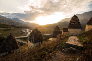Mountains landscape tha the caucasus Russia