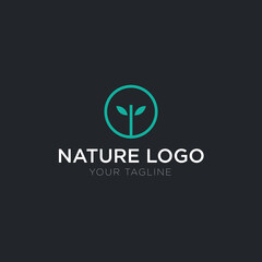 Nature Simple Logo Design Template