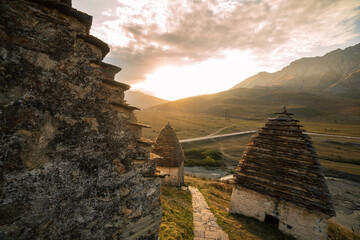 Mountains landscape tha the caucasus Russia