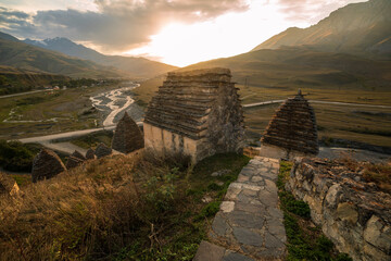 Mountains landscape tha the caucasus Russia