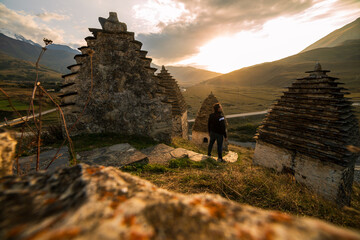 Mountains landscape tha the caucasus Russia