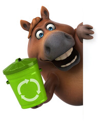Fun horse - 3D Illustration © Julien Tromeur