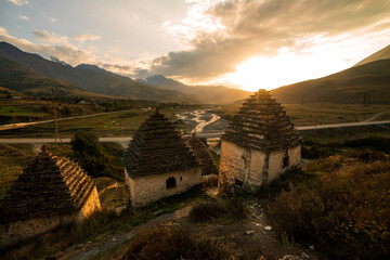 Mountains landscape tha the caucasus Russia