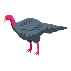 Turkey icon. Isometric of turkey vector icon for web design isolated on white background