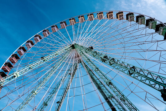 Ferris wheel in Nice, Cote d Azur, France. High quality photo