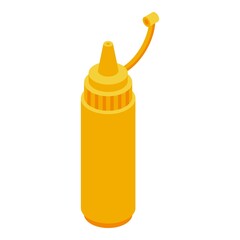 Mustard icon. Isometric of mustard vector icon for web design isolated on white background
