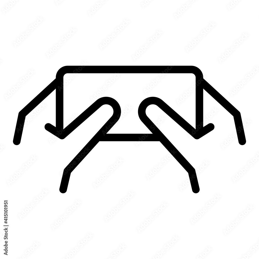 Poster playing on smartphone icon. outline playing on smartphone vector icon for web design isolated on whi