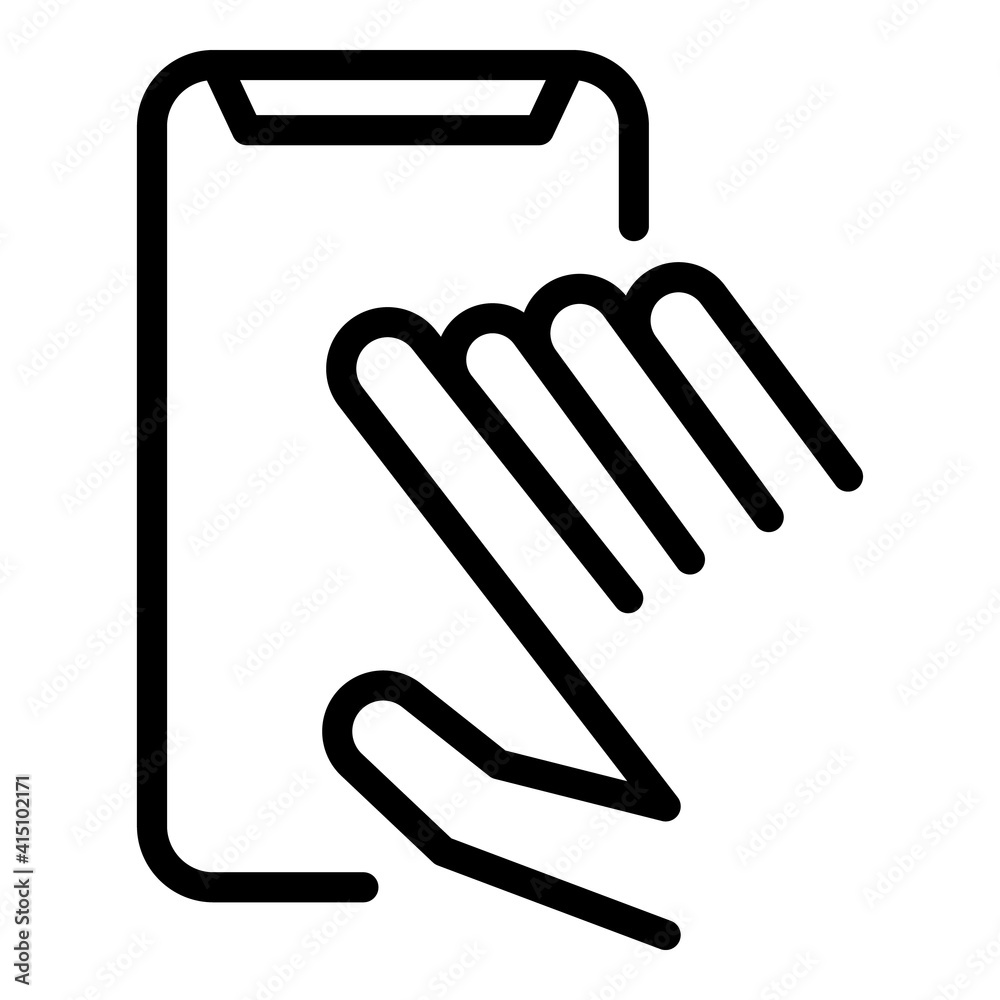 Poster smartphone print screen icon. outline smartphone print screen vector icon for web design isolated on