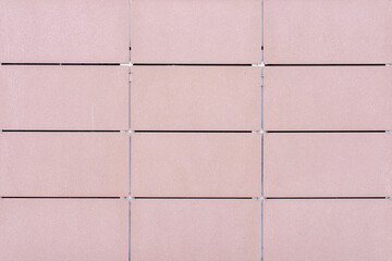 Block Wall. Stylish and Strong work.New Block, brown exterior texture.Copy space.