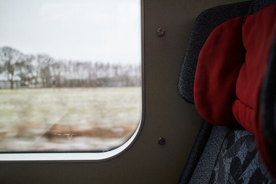 empty seat in a moving train