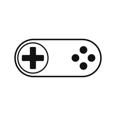 Gamepad icon vector, illustration logo template.