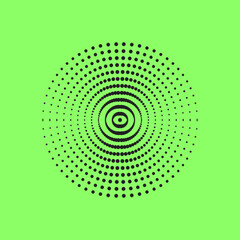 Abstract Swirl Circles Pattern with Solid Color Background. 