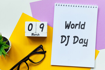 World DJ Day of Spring month calendar march